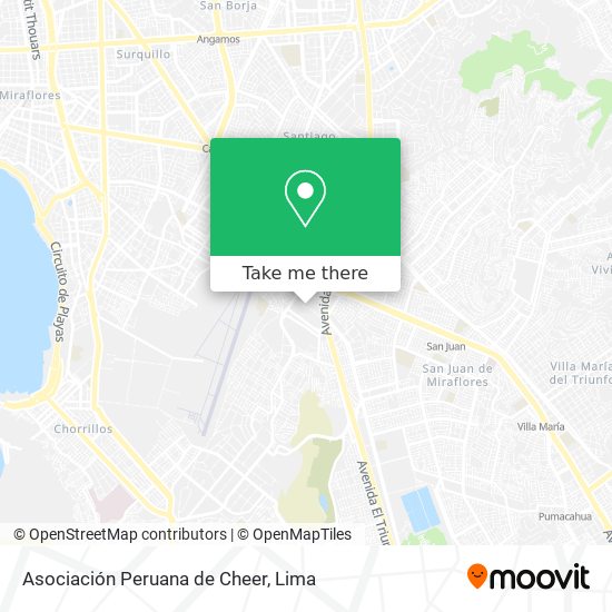 Asociación Peruana de Cheer map