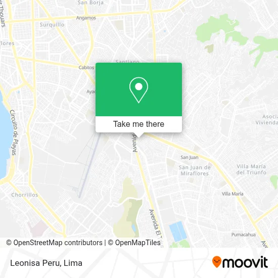 Leonisa Peru map