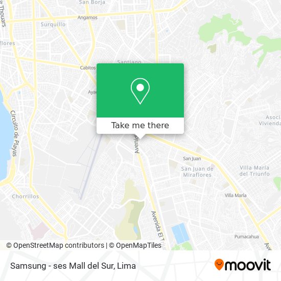 Samsung - ses Mall del Sur map