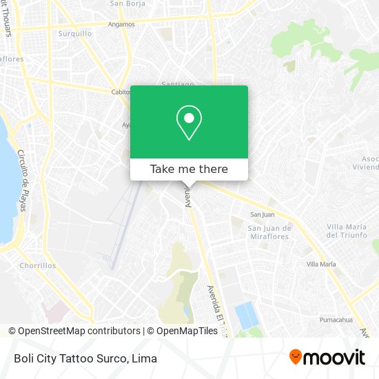 Mapa de Boli City Tattoo Surco