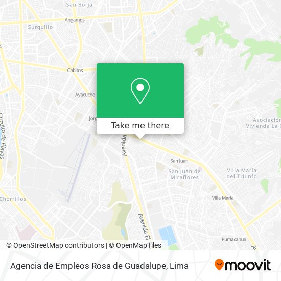 Mapa de Agencia de Empleos Rosa de Guadalupe