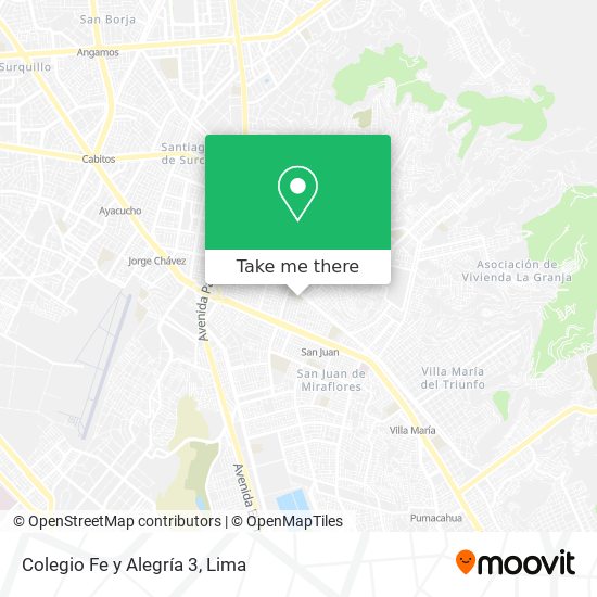 Colegio Fe y Alegría 3 map