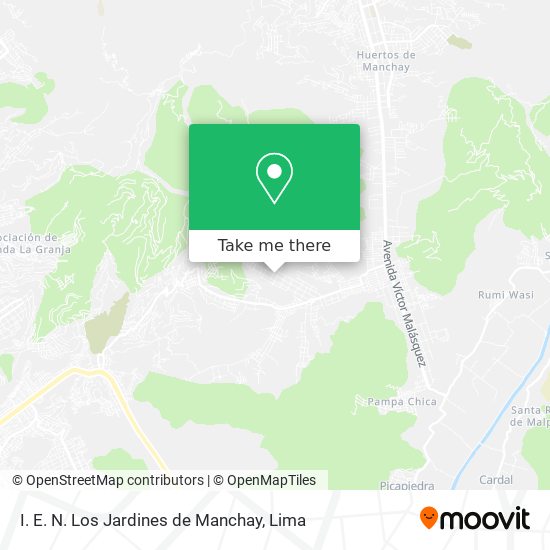 I. E. N. Los Jardines de Manchay map