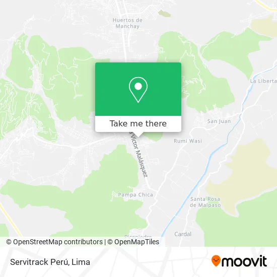 Servitrack Perú map