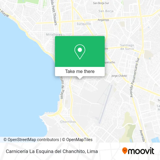 Mapa de Carnicería La Esquina del Chanchito