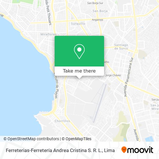 Mapa de Ferreterias-Ferretería Andrea Cristina S. R. L.