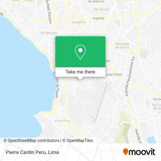 Pierre Cardin Peru map