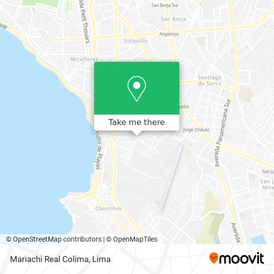 Mariachi Real Colima map