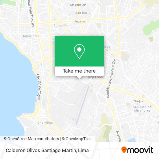 Calderon Olivos Santiago Martin map