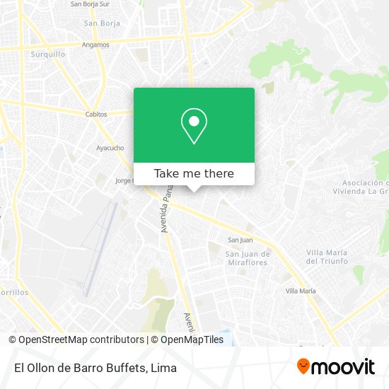 El Ollon de Barro Buffets map