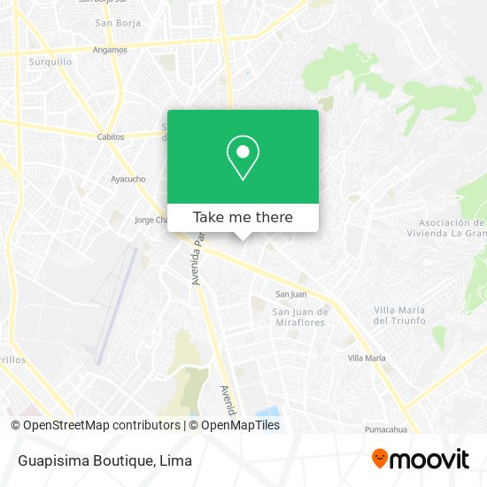 Mapa de Guapisima Boutique