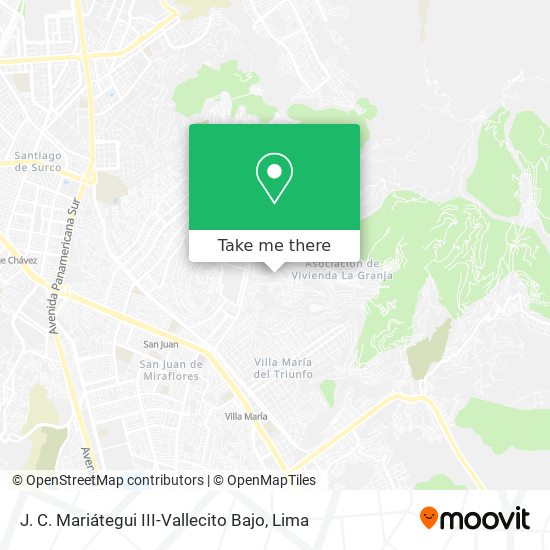 J. C. Mariátegui III-Vallecito Bajo map