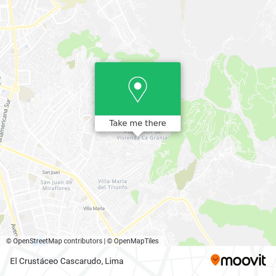 El Crustáceo Cascarudo map