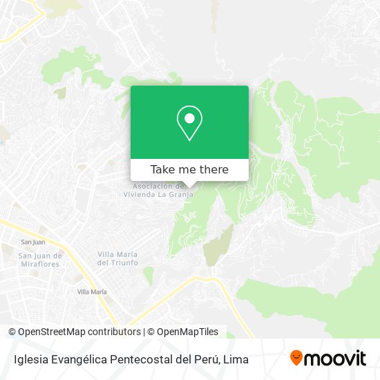 Mapa de Iglesia Evangélica Pentecostal del Perú