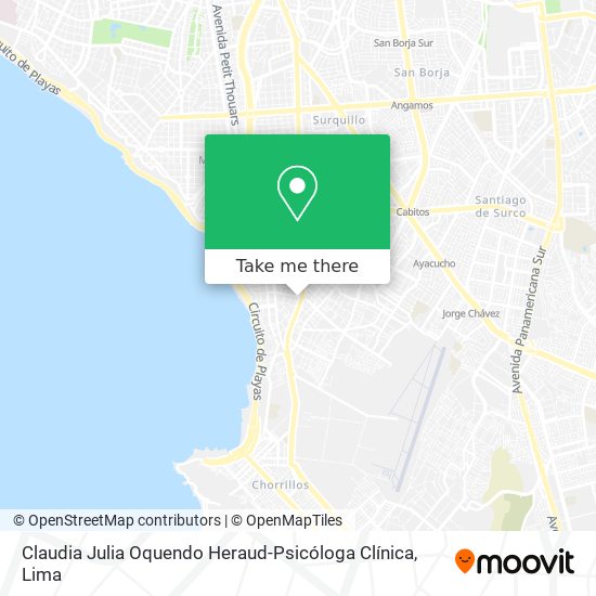 Claudia Julia Oquendo Heraud-Psicóloga Clínica map