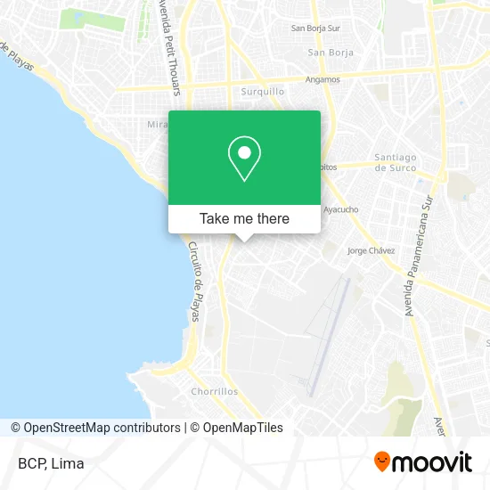 Mapa de BCP