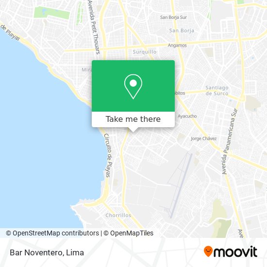 Bar Noventero map