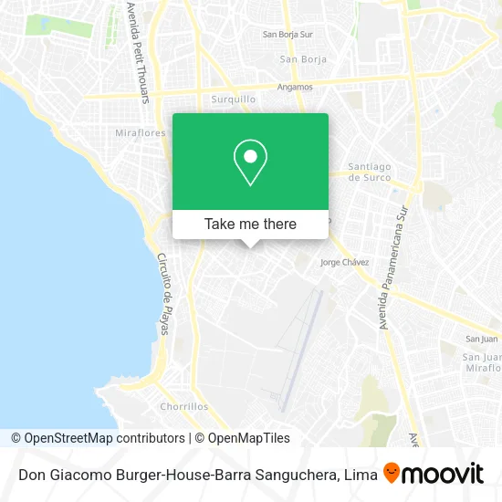 Mapa de Don Giacomo Burger-House-Barra Sanguchera