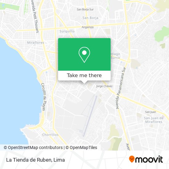 Mapa de La Tienda de Ruben