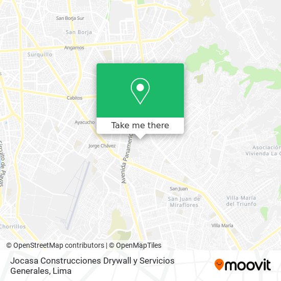 Mapa de Jocasa Construcciones Drywall y Servicios Generales