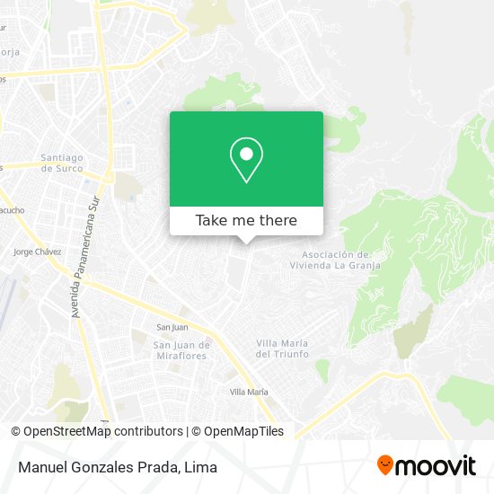 Mapa de Manuel Gonzales Prada
