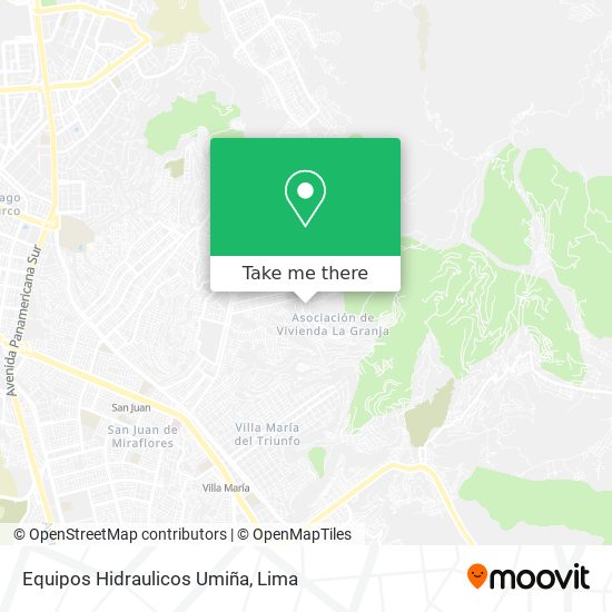 Equipos Hidraulicos Umiña map