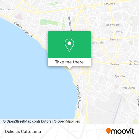 Delicias Cafe map