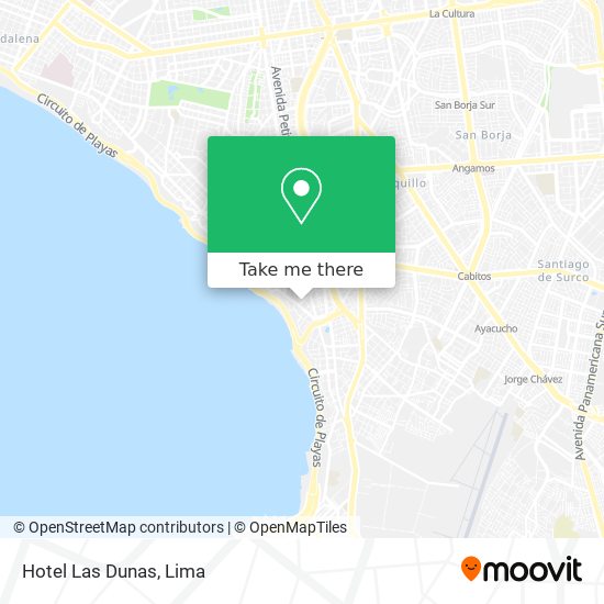 Mapa de Hotel Las Dunas