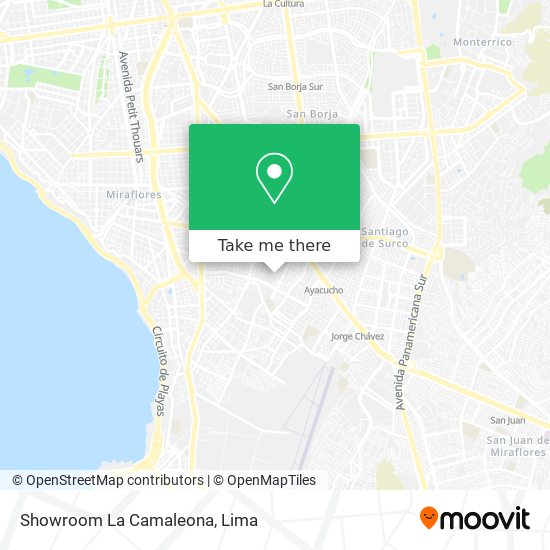 Mapa de Showroom La Camaleona