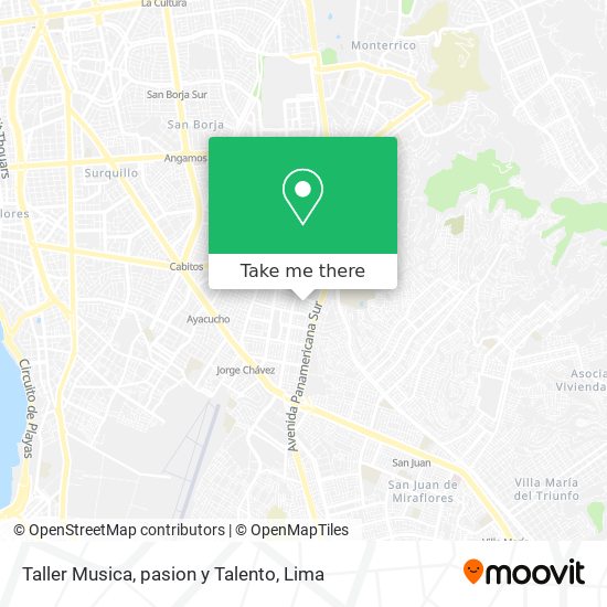 Taller Musica, pasion y Talento map