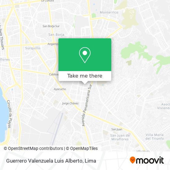 Guerrero Valenzuela Luis Alberto map