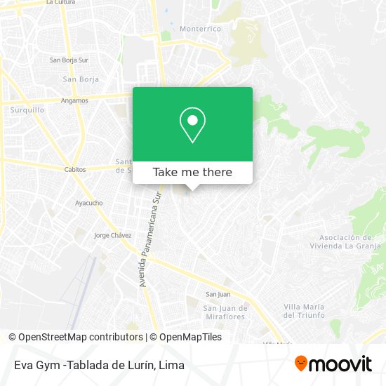 Eva Gym -Tablada de Lurín map