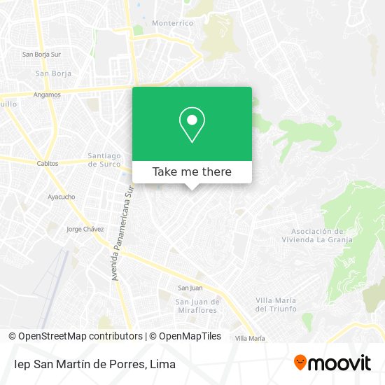 Iep San Martín de Porres map