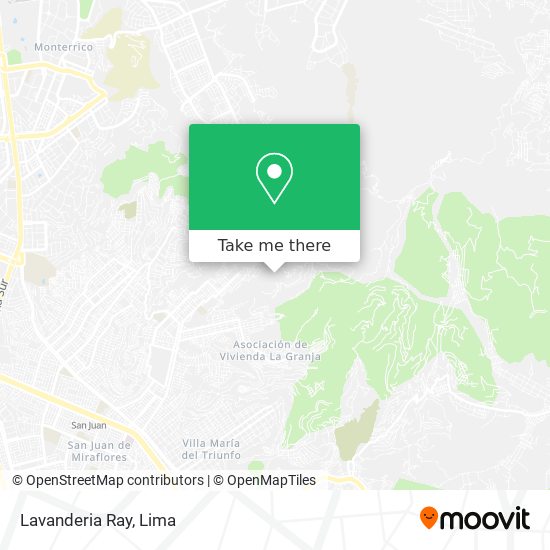 Lavanderia Ray map