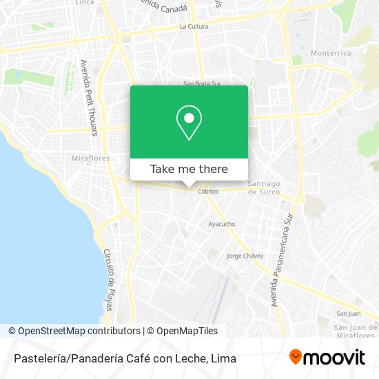 Pastelería / Panadería Café con Leche map