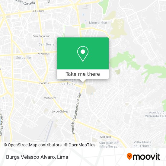 Burga Velasco Alvaro map