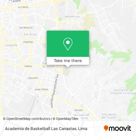 Academia de Basketball Las Canastas map