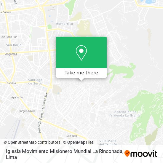 Iglesia Movimiento Misionero Mundial La Rinconada map