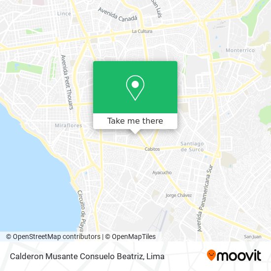 Calderon Musante Consuelo Beatriz map