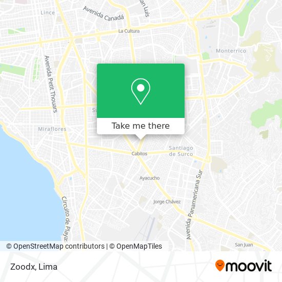 Mapa de Zoodx