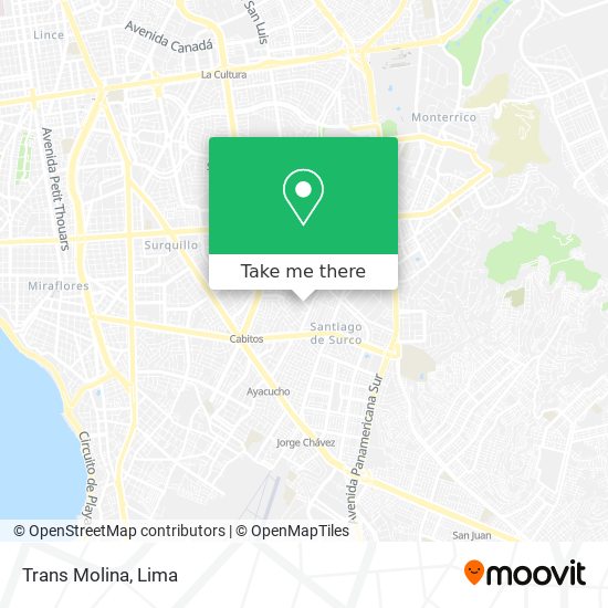 Mapa de Trans Molina