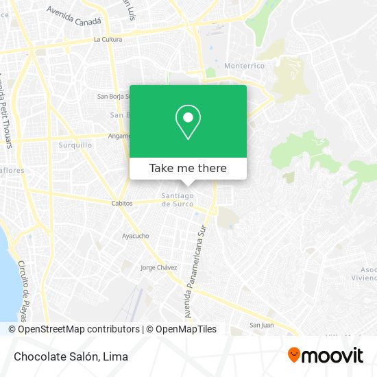 Chocolate Salón map