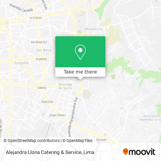 Alejandra Llona Catering & Service map
