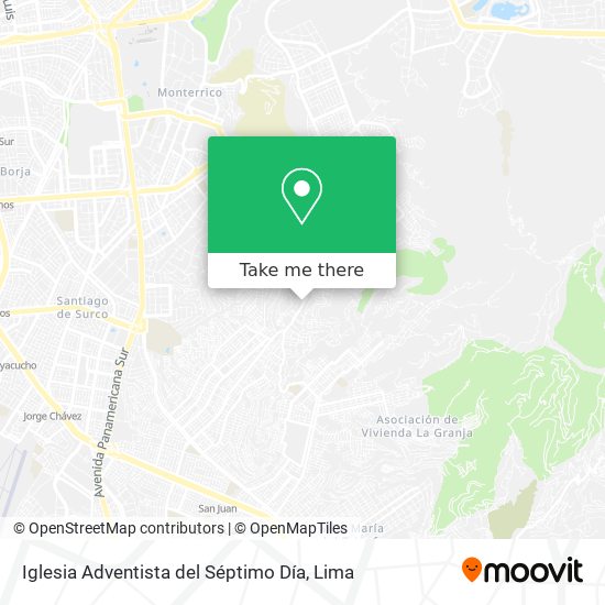 Mapa de Iglesia Adventista del Séptimo Día