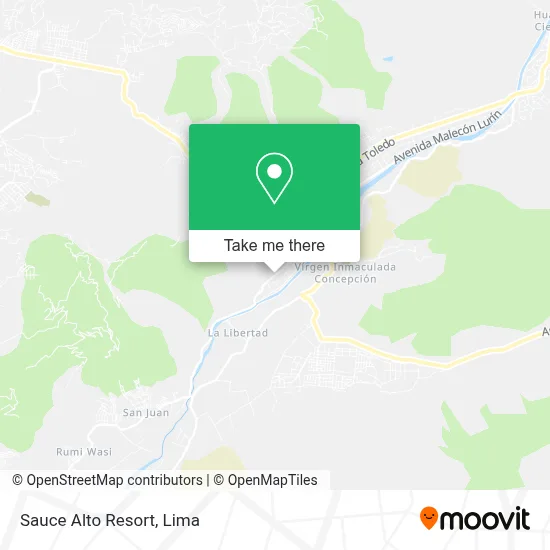 Sauce Alto Resort map