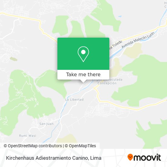 Kirchenhaus Adiestramiento Canino map