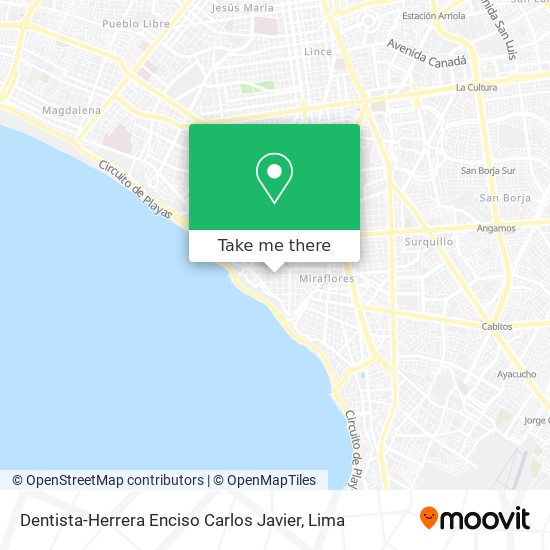 Mapa de Dentista-Herrera Enciso Carlos Javier