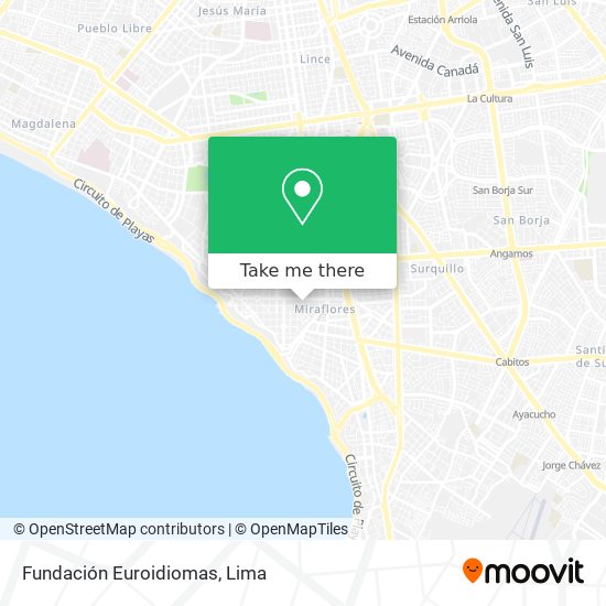 Fundación Euroidiomas map