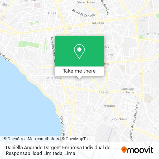 Daniella Andrade Dargent Empresa Individual de Responsabilidad Limitada map