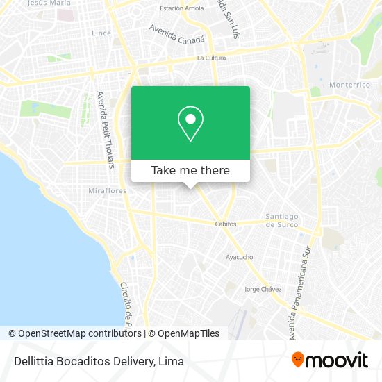 Mapa de Dellittia Bocaditos Delivery